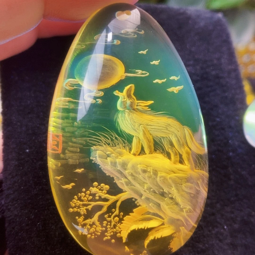 【闪购商品】金珀吊坠(不含链)未镶嵌