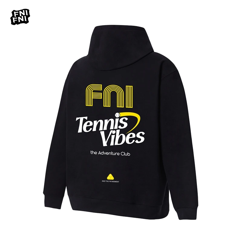 FNI黑标（氛围AB面）户外美式口袋连帽卫衣男女同款长袖冬加绒胶浆