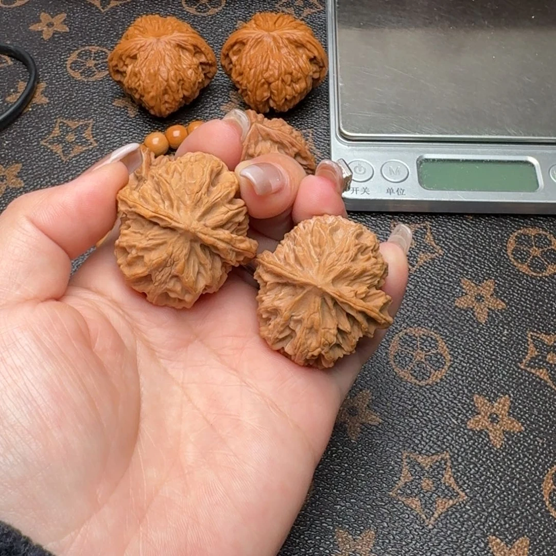 m***5把件文玩核桃37.5苹果园G527