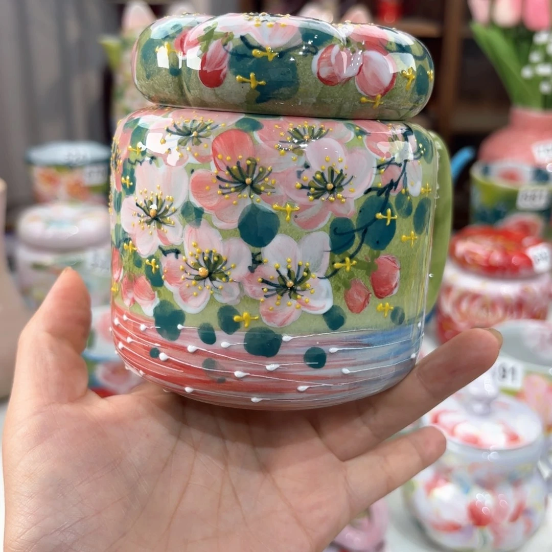 景德镇手绘高温釉下彩陶瓷茶具