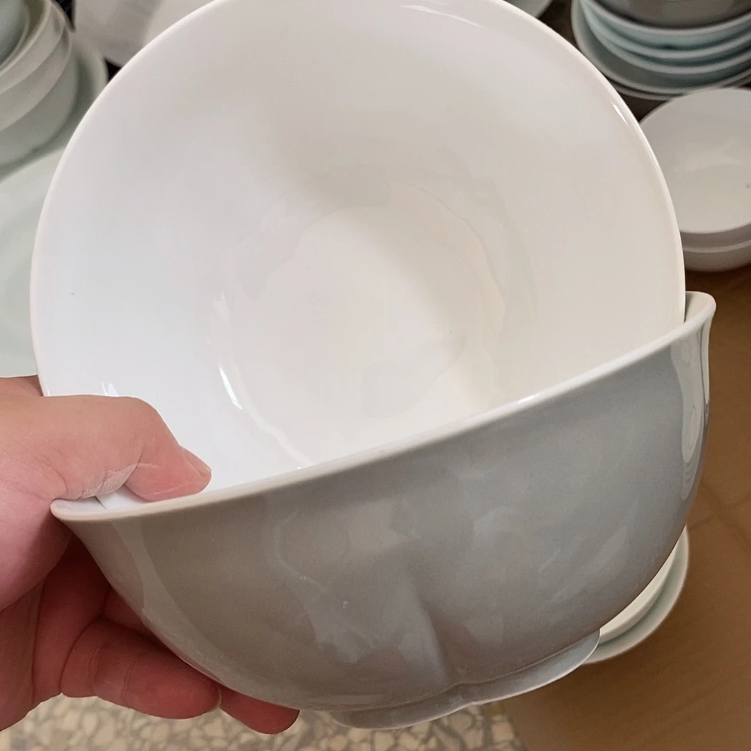 碗6.5寸青花玲珑瓷碗