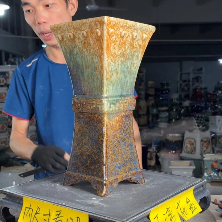 一风堂石湾花盆 内12高31