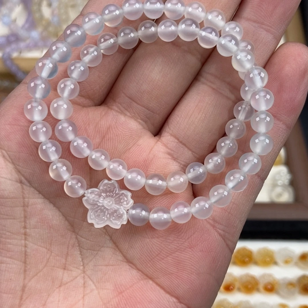 玛瑙/玉髓未镶嵌手链M4