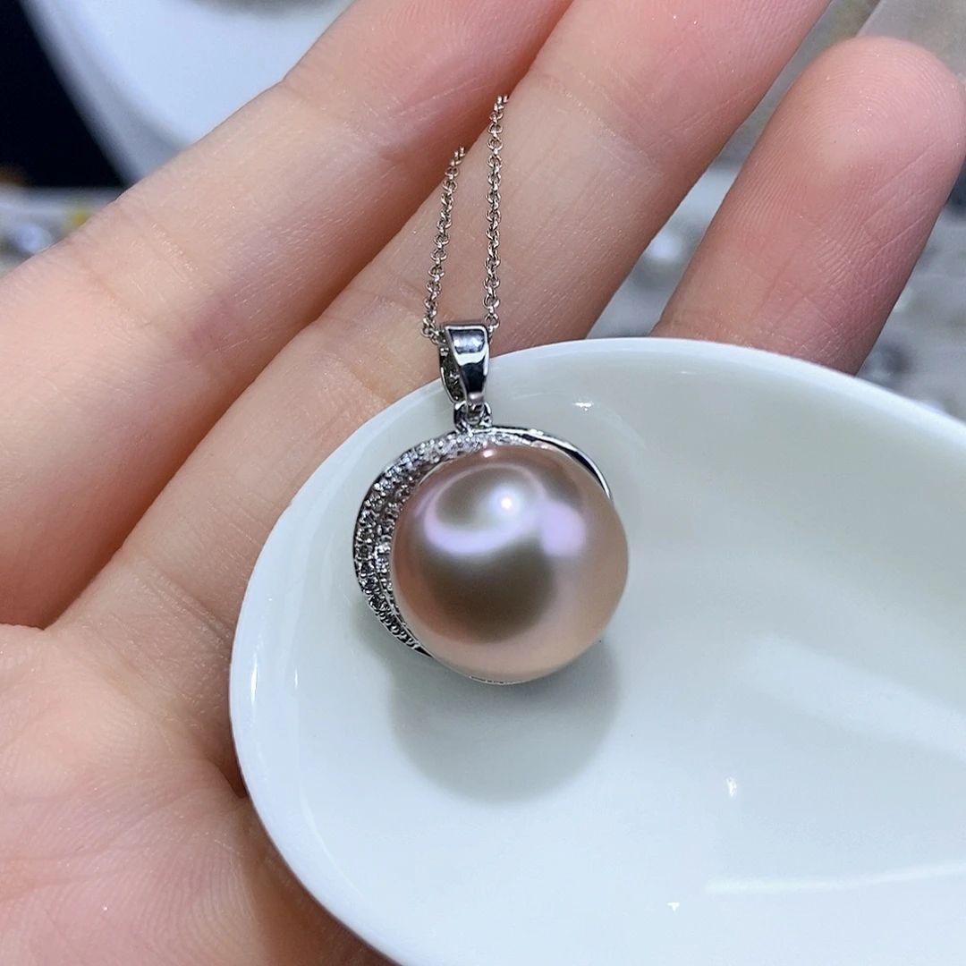 颈饰合金淡水珍珠