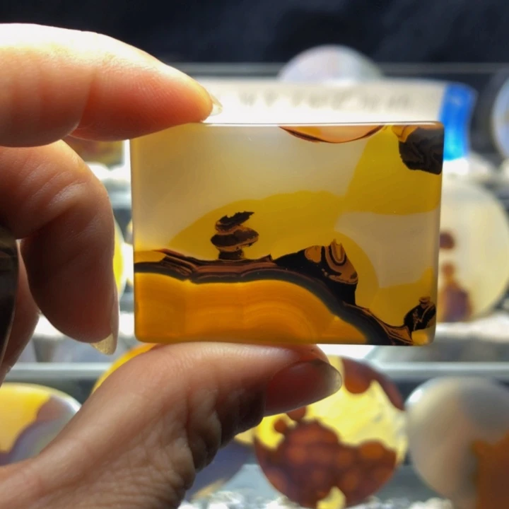 合金玛瑙/玉髓珠宝奇石105