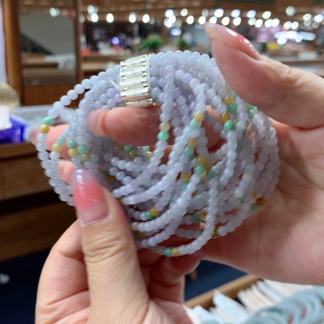 未镶嵌手链翡翠多样性发一