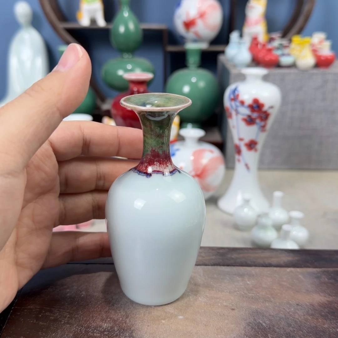 陶瓷手工小花器摆件