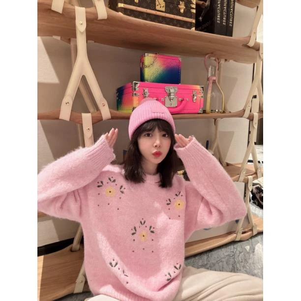 （直播）BETTER JOELAY-【春花烂漫】针织毛衣套头时尚百搭LL5355