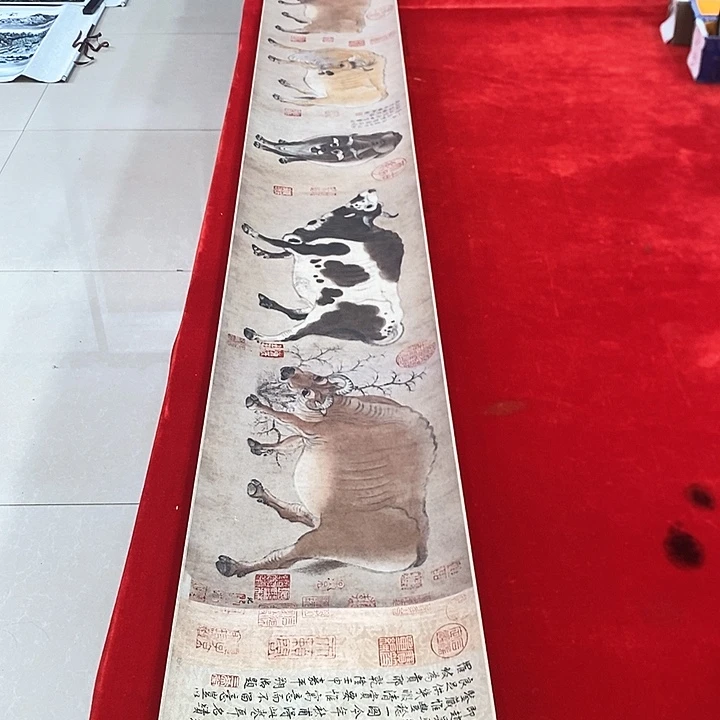 手工装裱国画作品复刻