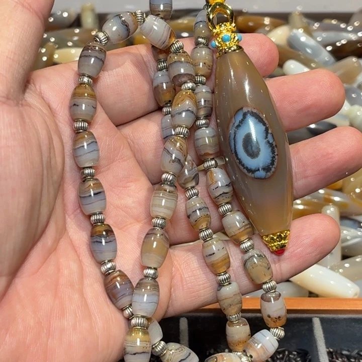 玛瑙/玉髓散珠_HEIMORI 天然天珠