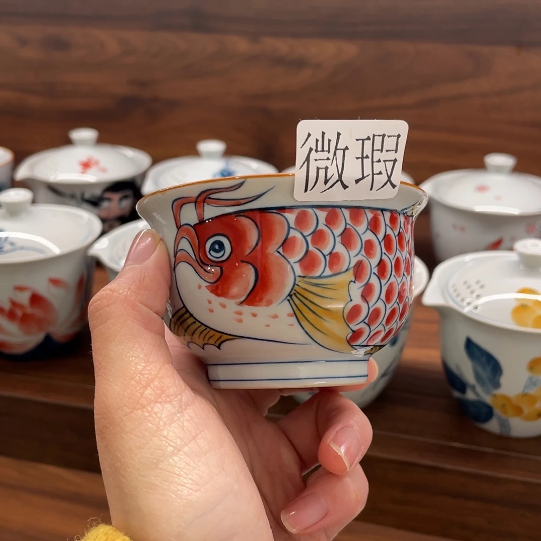 有瑕釉下彩纯手绘