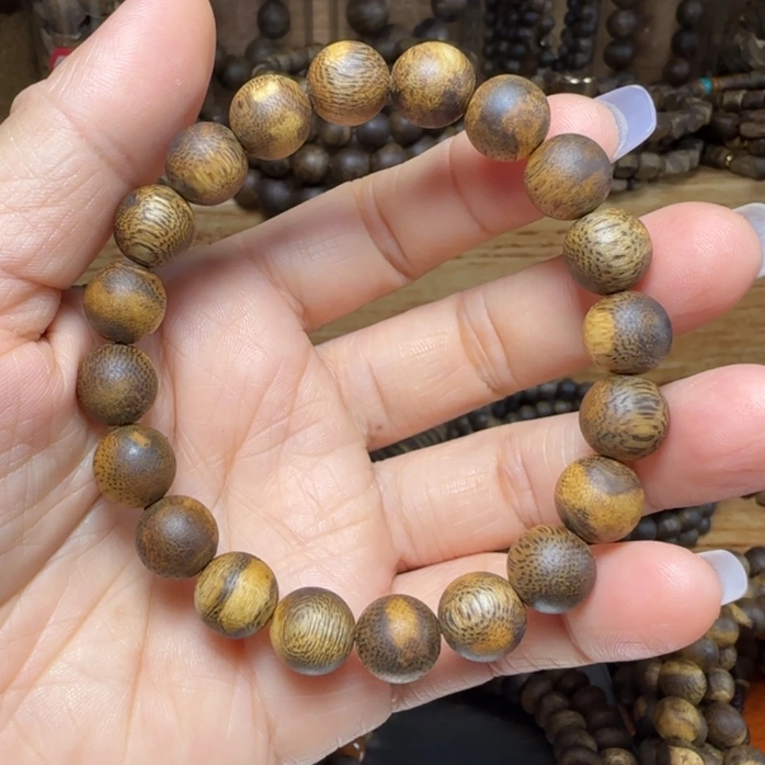 沉香碎屑沉香10花珠单圈