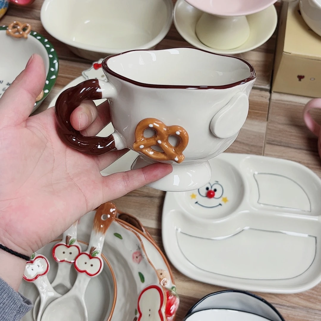 陶瓷杯子陶瓷餐具系列水杯