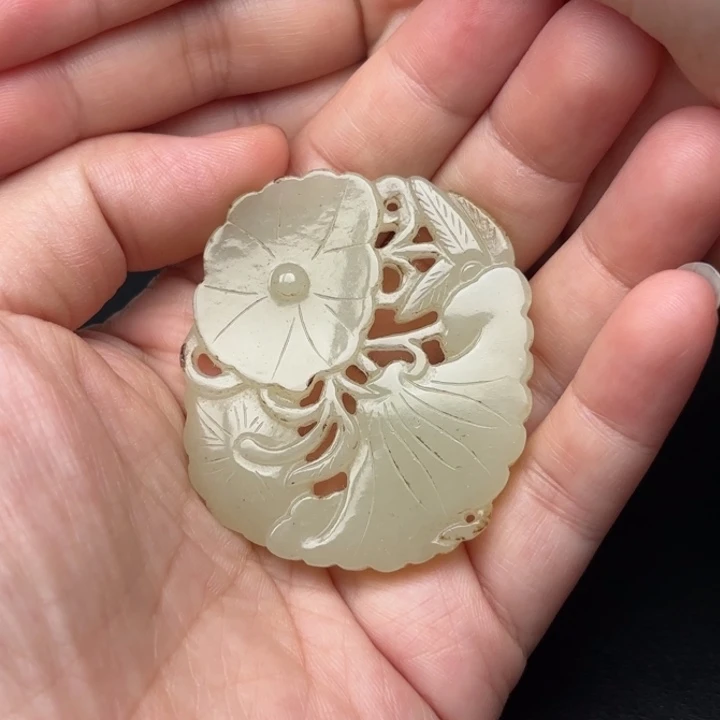 和田玉未镶嵌挂件少***饭