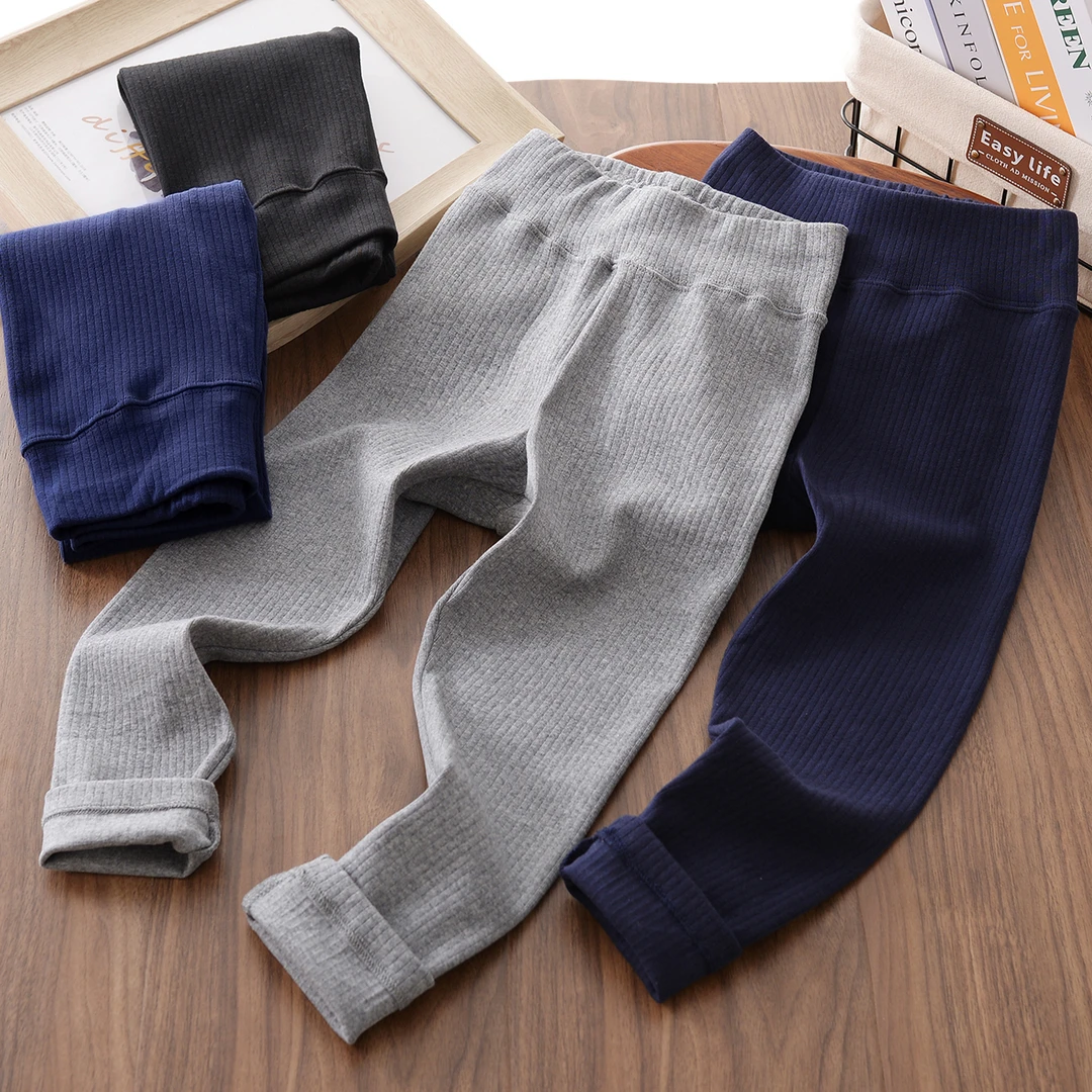 258CK3童装女童棉质上腰打底裤中大童弹力亲肤贴身打底裤春款洋气