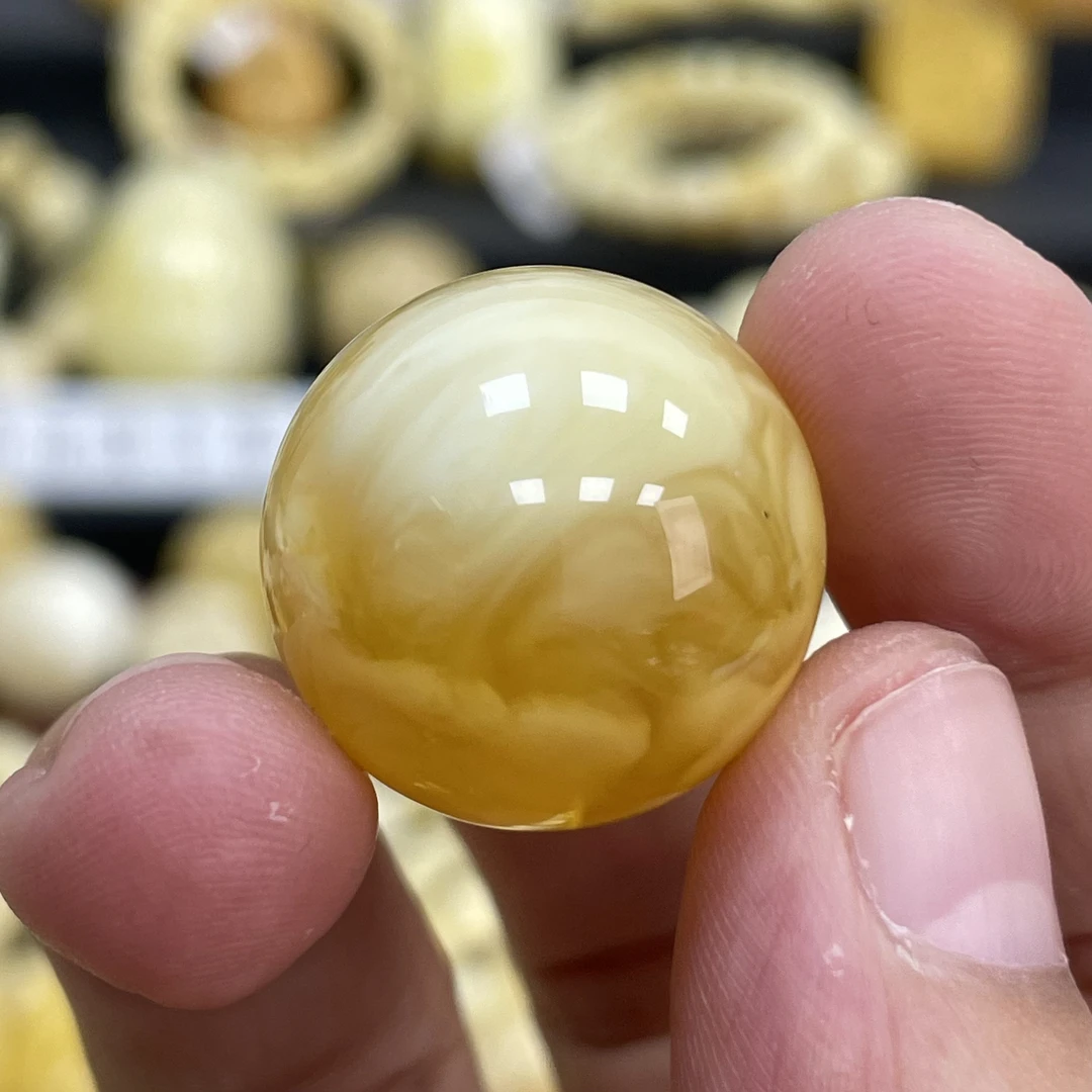 魔梵珠宝｜21.6mm俄料琥珀蜜蜡瑕疵福利款
