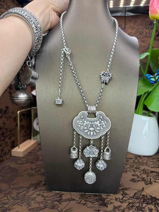 吊坠足银 小郑家纯银坠链貔貅