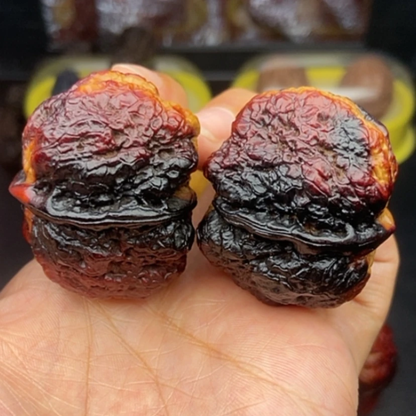 【闪购商品】文玩核桃手串44尺七彩蝴蝶蟾