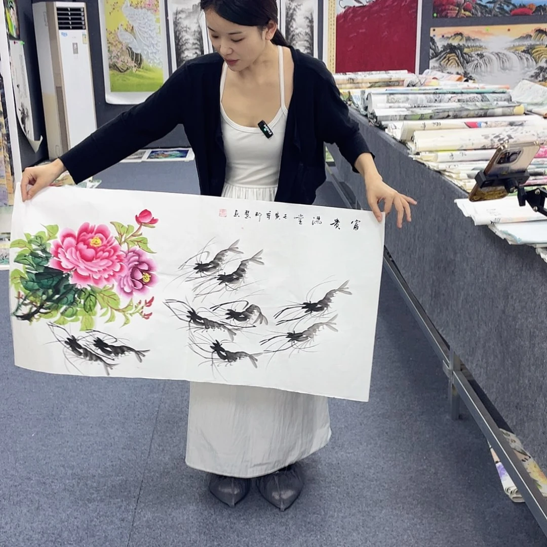 国画作品小姐姐放漏…