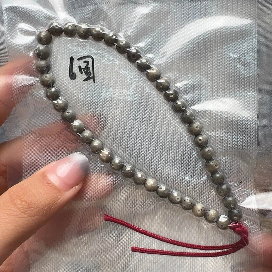 吊坠星月菩提6石玉料手持 小糖豆