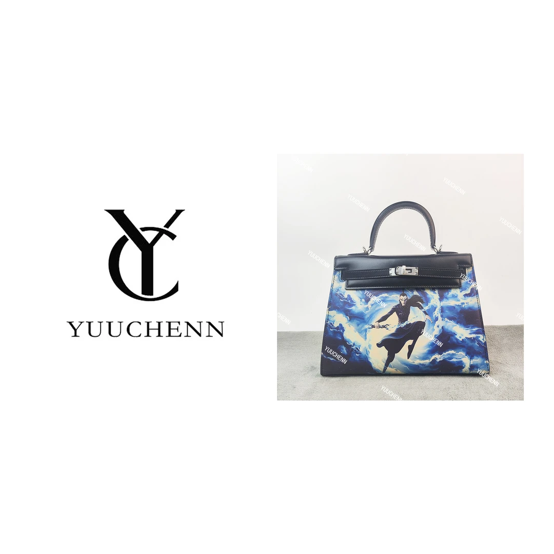 YUUCHENN/25cm原创设计高定真皮包 HH6030