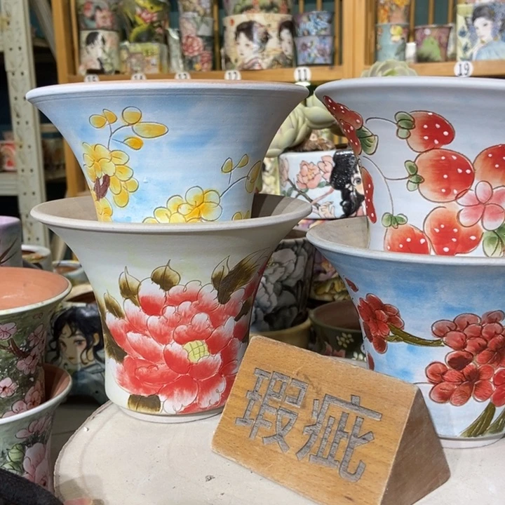 红陶景德镇艺术手绘作品