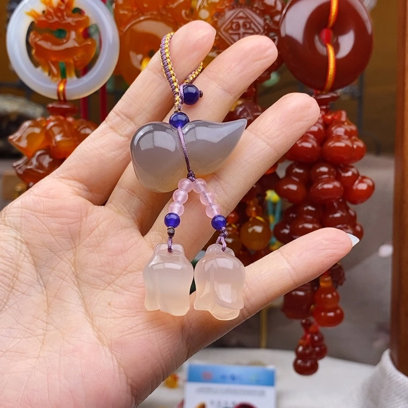 【闪购商品】玛瑙/玉髓车挂未镶嵌