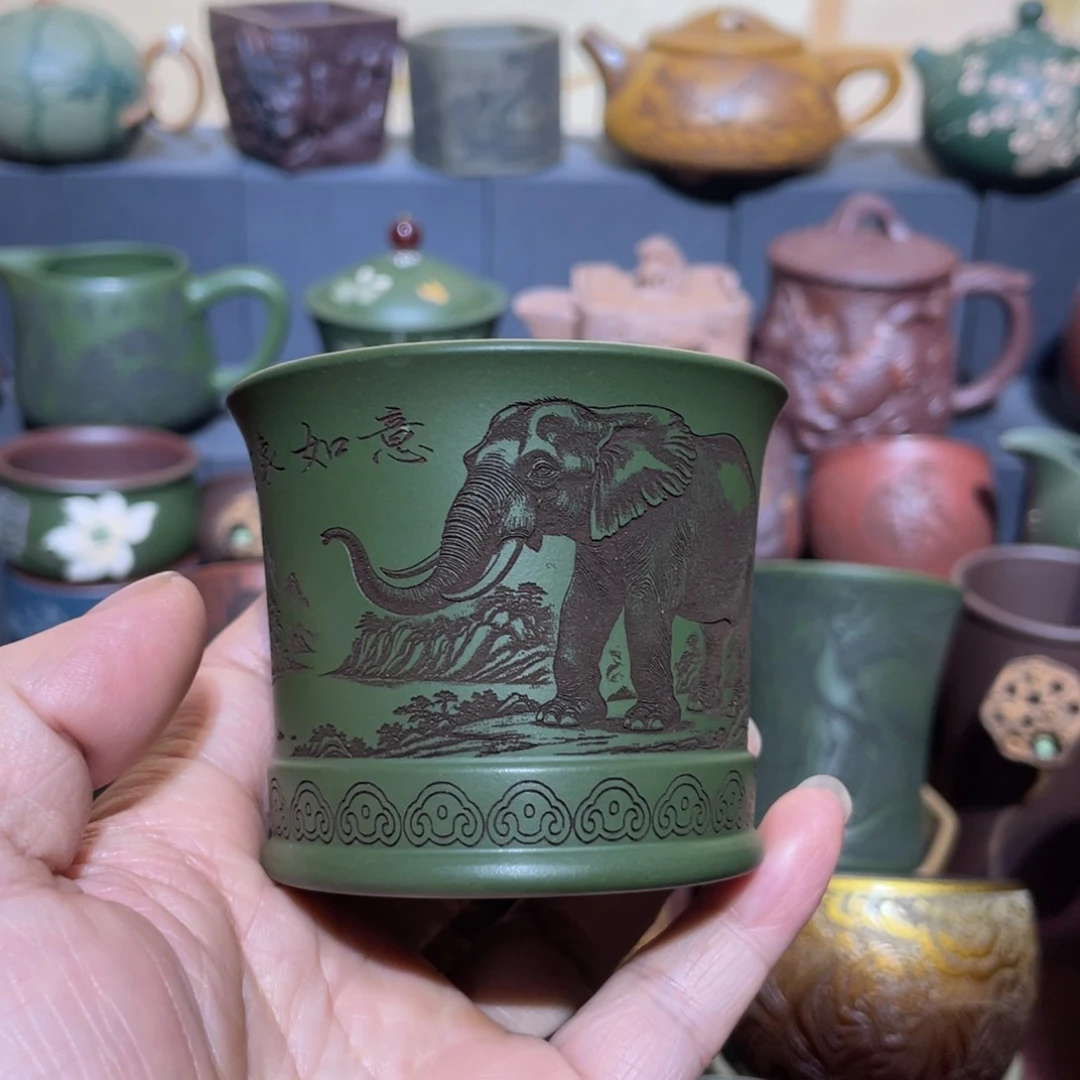 原矿紫砂手工主人杯