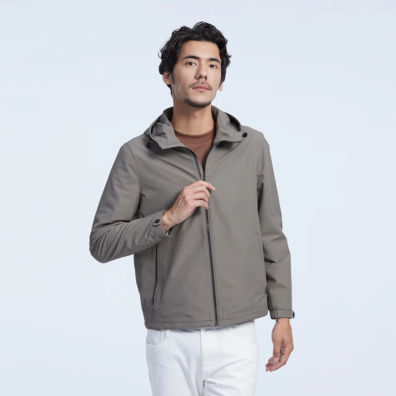 DIDIBOY/迪迪博迩25春秋款连帽短款轻薄夹克休闲外套