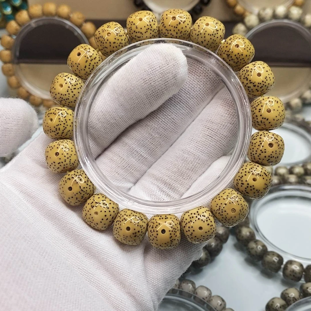 【闪购商品】手串星月菩提12×13一物一图原生态同枝顺白针尖星