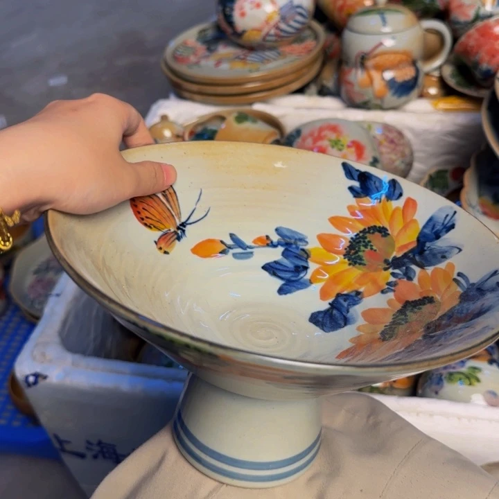 瓷片景德镇陶瓷手工手绘