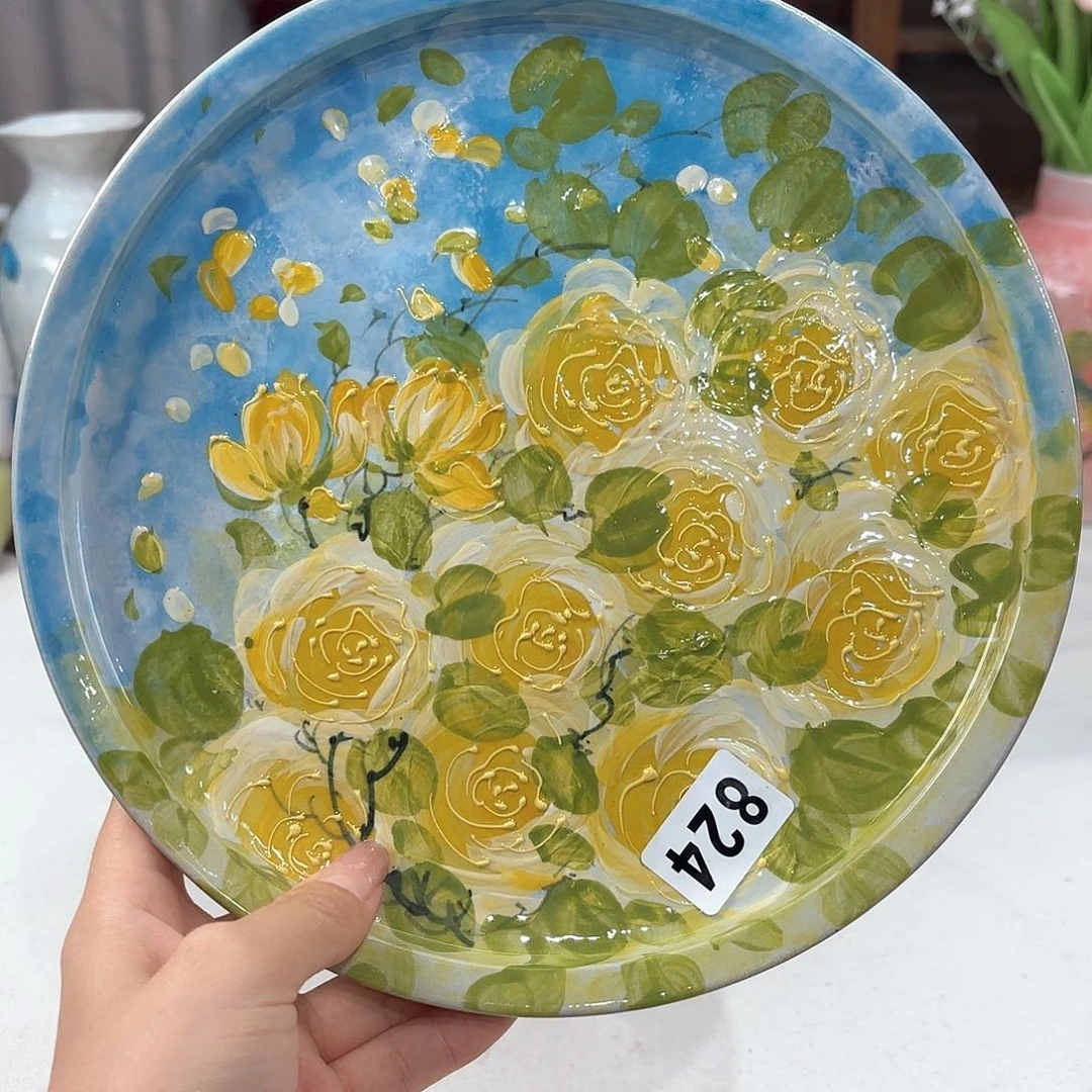 景德镇手绘高温釉下彩陶瓷茶具