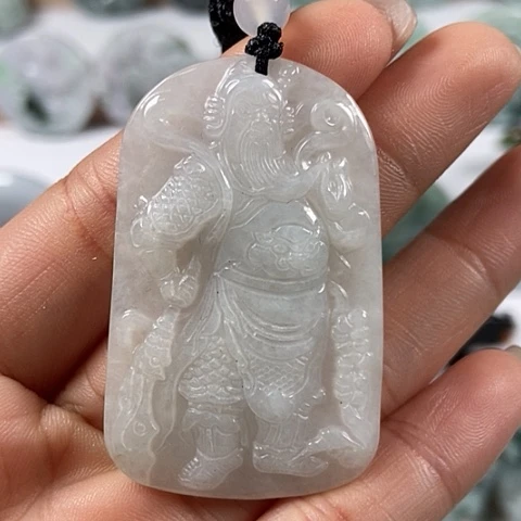 翡翠颈饰未镶嵌关二爷福利