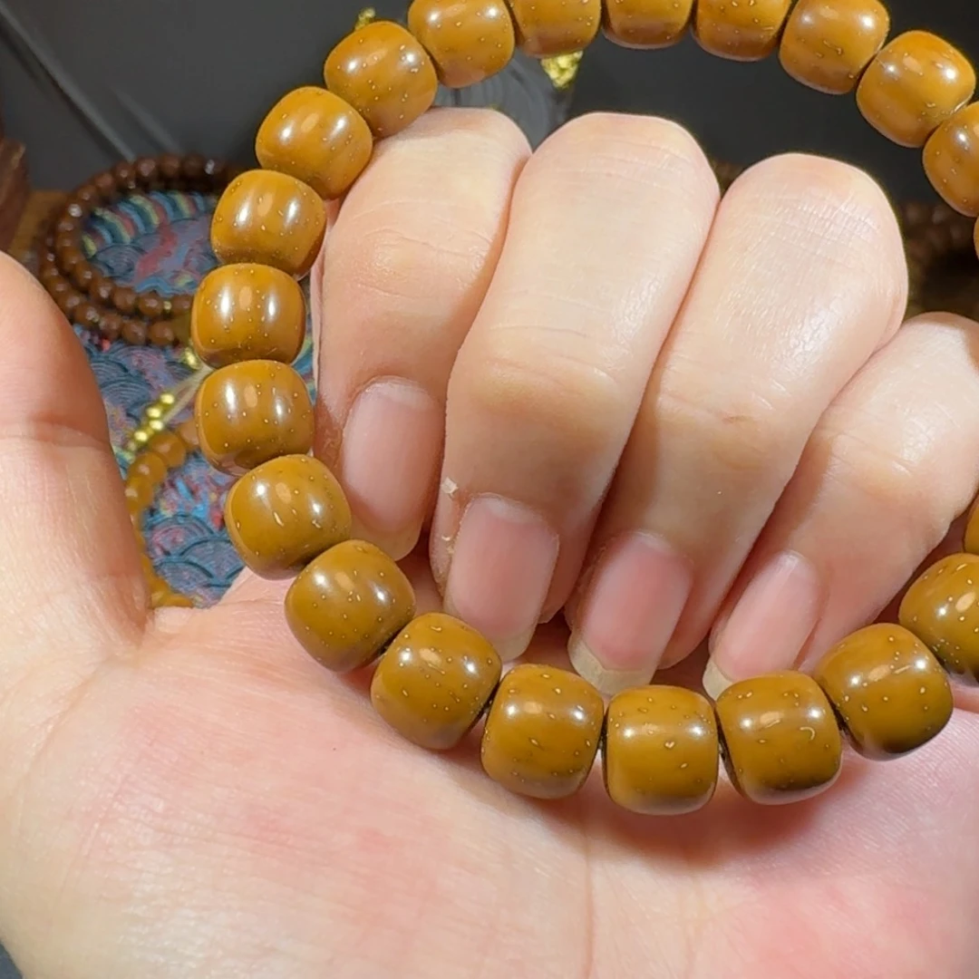 紫金鼠手串顺***水实心紫金鼠