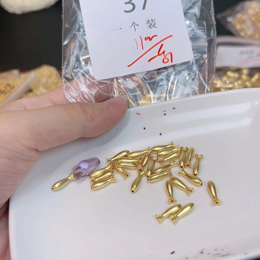 紫晶珠宝半成品银S925镀金镶嵌37