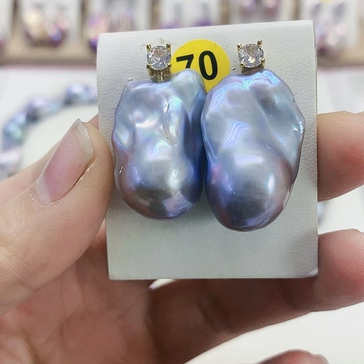 颈饰银S925镶嵌淡水珍珠