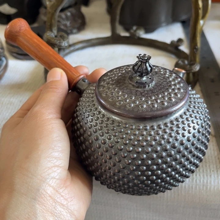 蜜安罐瓷香炉锡茶则