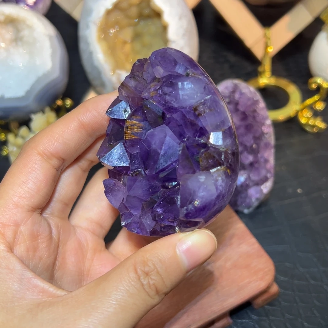 未镶嵌紫晶珠宝半成品5