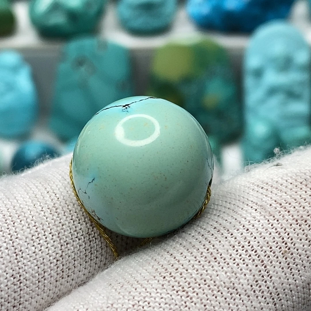 绿松石未镶嵌天然原矿 地大质检