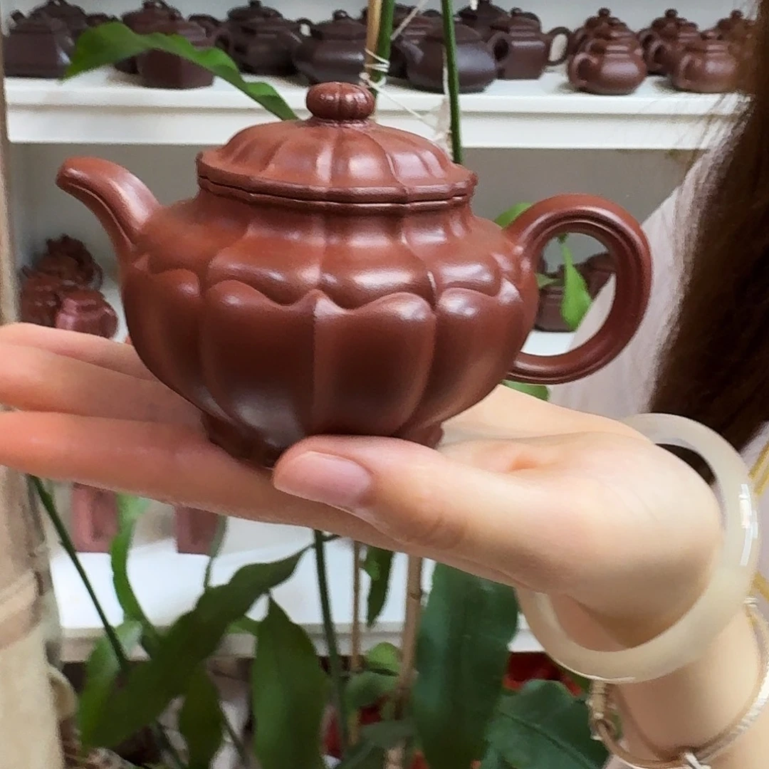 紫砂茶壶紫砂壶筋纹掇只160cc