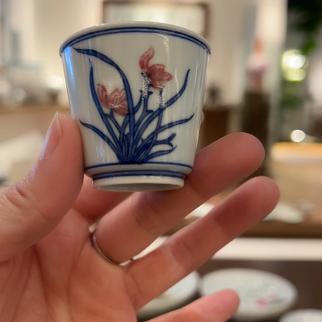 微瑕臻玉古坊原矿青花釉里红