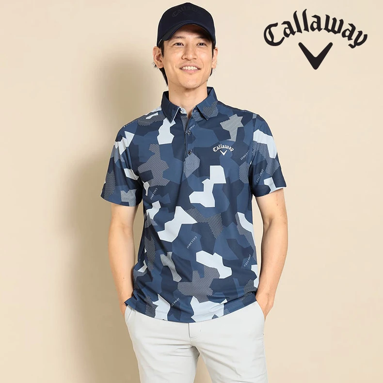 【断码清仓】Callaway 男士时尚印花速干短袖C23234105