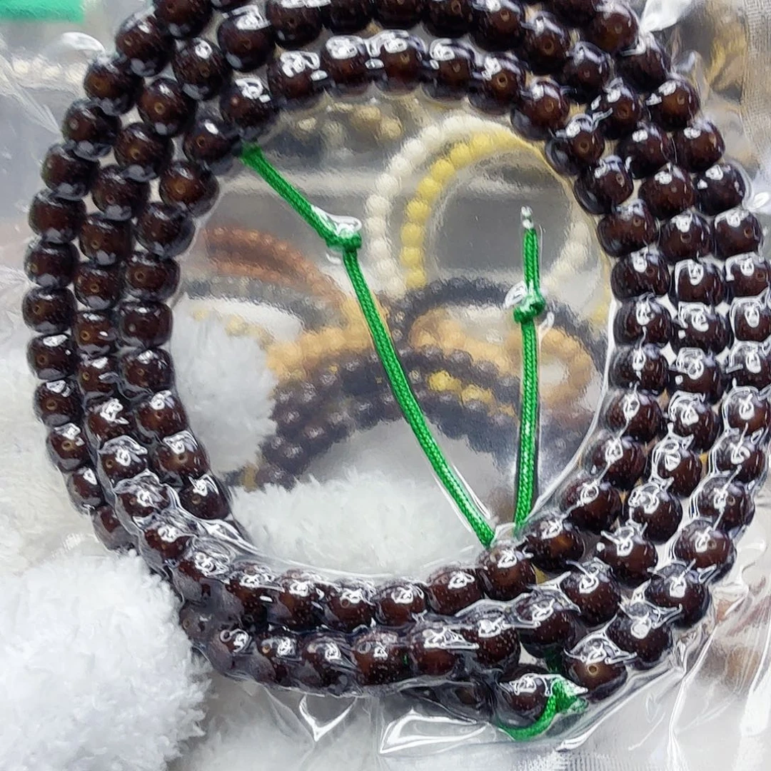 星月菩提手串16高端黑冰糖玉华星月菩提87-108