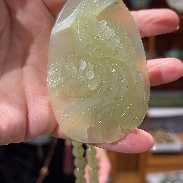 未镶嵌岫玉毛衣链