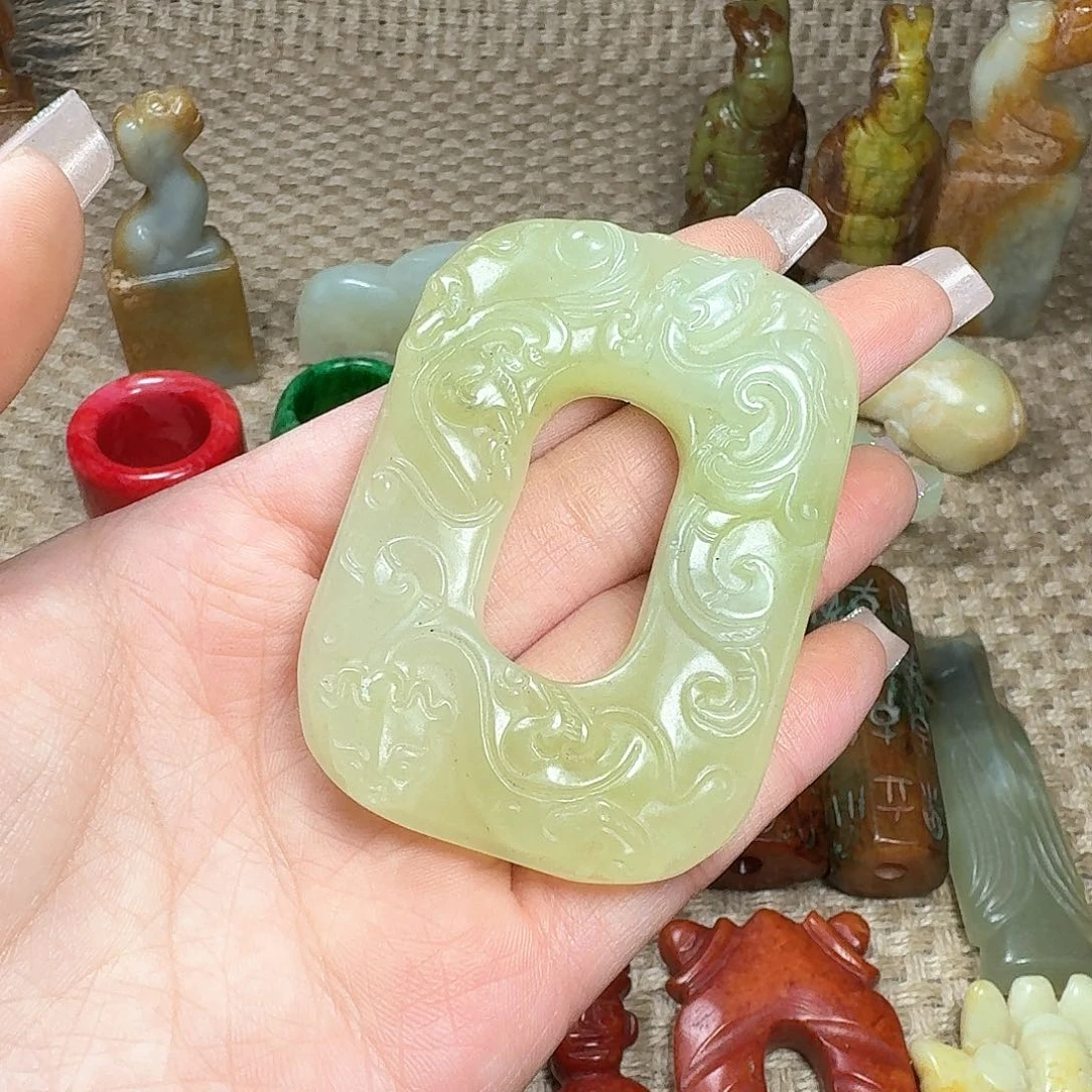 白玉菩提吊坠挂件