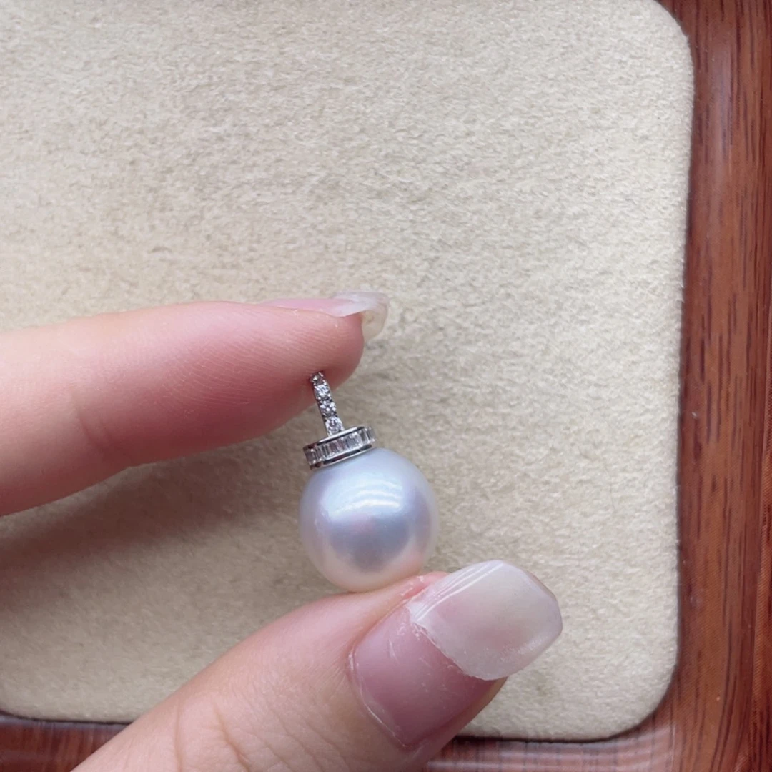 海水珍珠银S925镶嵌颈饰Z4