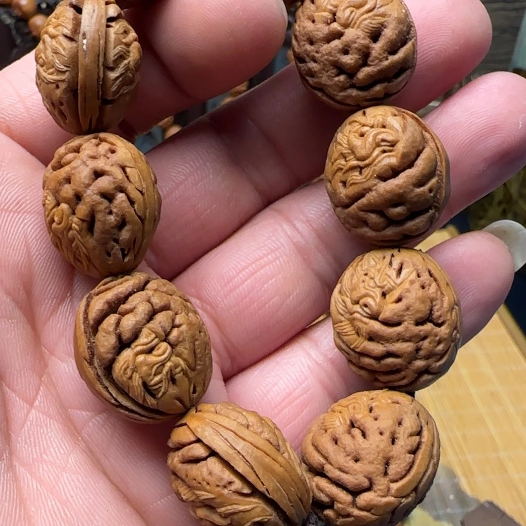 L****纯手工雕刻双面随型钟馗一物一图