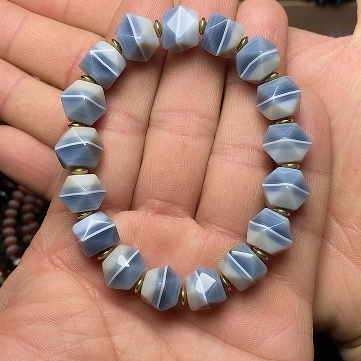 玛瑙/玉髓手链未镶嵌無*