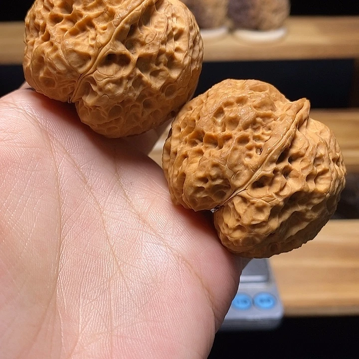 是***达吊坠文玩核桃蚩尤金蟾47