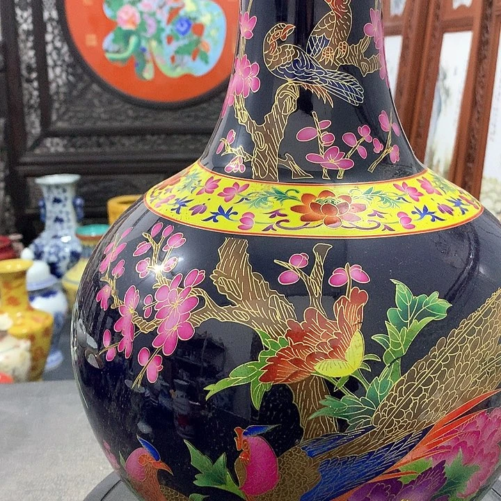 陶摆件清花陶瓷摆件